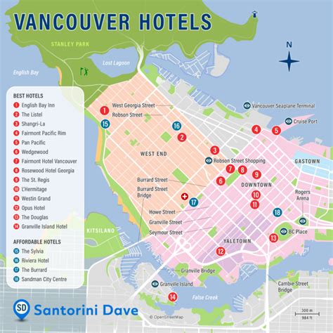 vanouver bc area affordable hotels